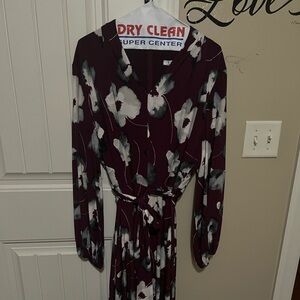Ladies fall floral print dress